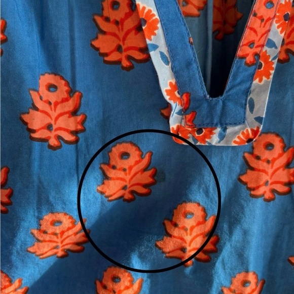 Printfresh Blue and Orange Floral Mini Dress - Picture 3 of 8